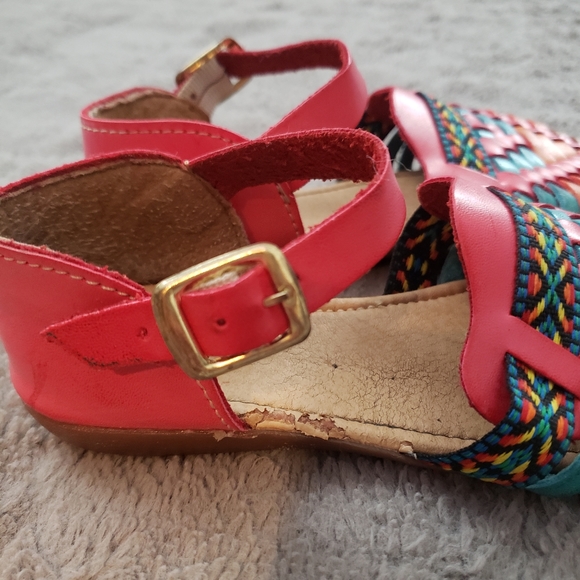 Kids 11C Mexican Rainbow Huarache Sandals - Picture 4 of 4